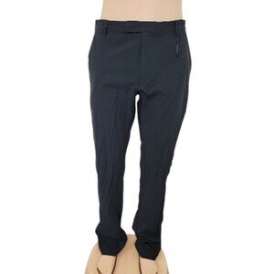 Brady Men's Black Straight Leg Pleated Classic Trouser Pants Size 34